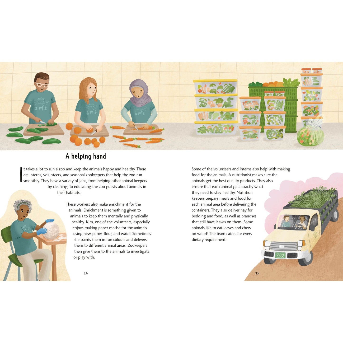 The Zoo - The Inside Story | Hardcover | Children's Book on Animals