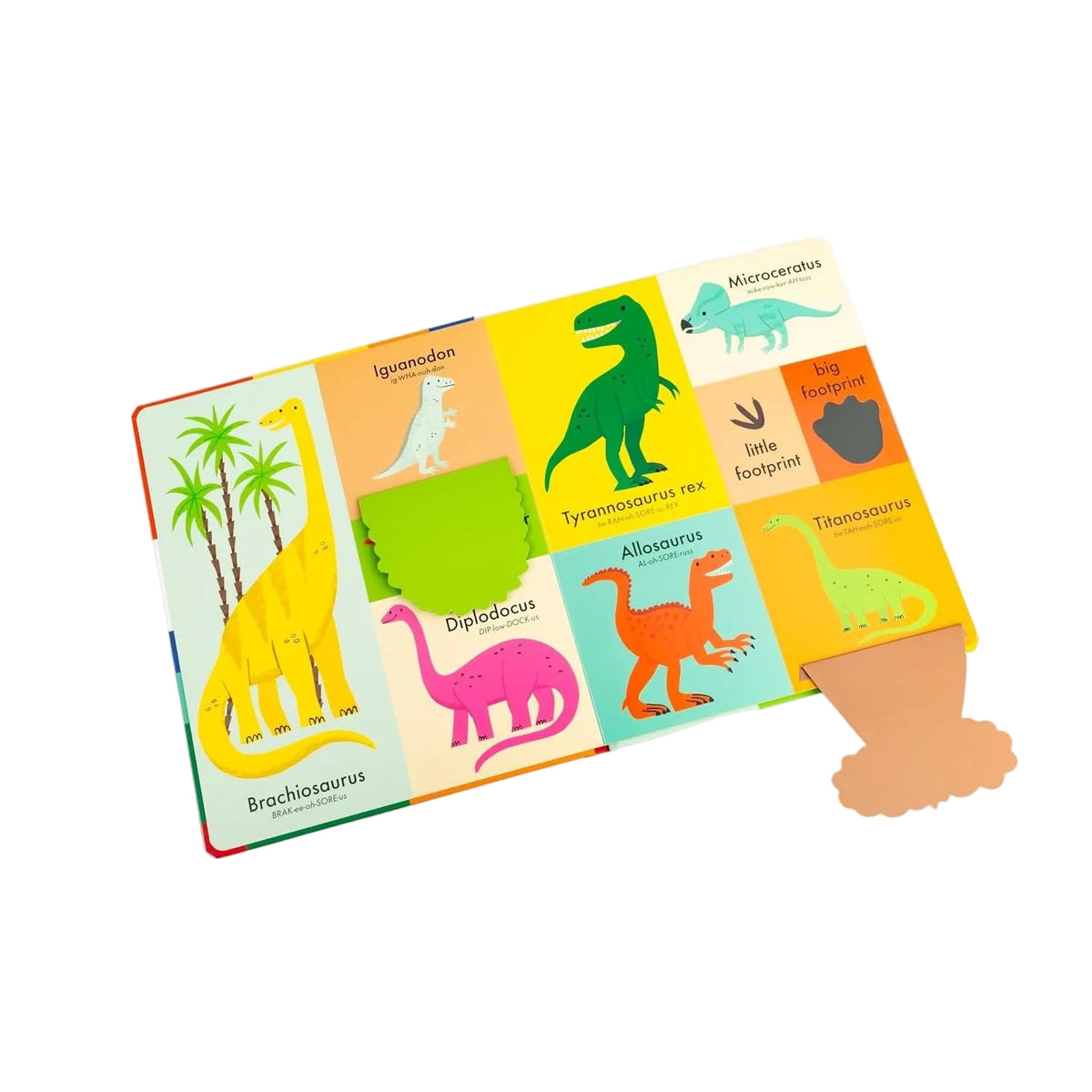 Sample pages (5) from '100 First Words: Dinosaurs' by Edward Underwood - toddler board book