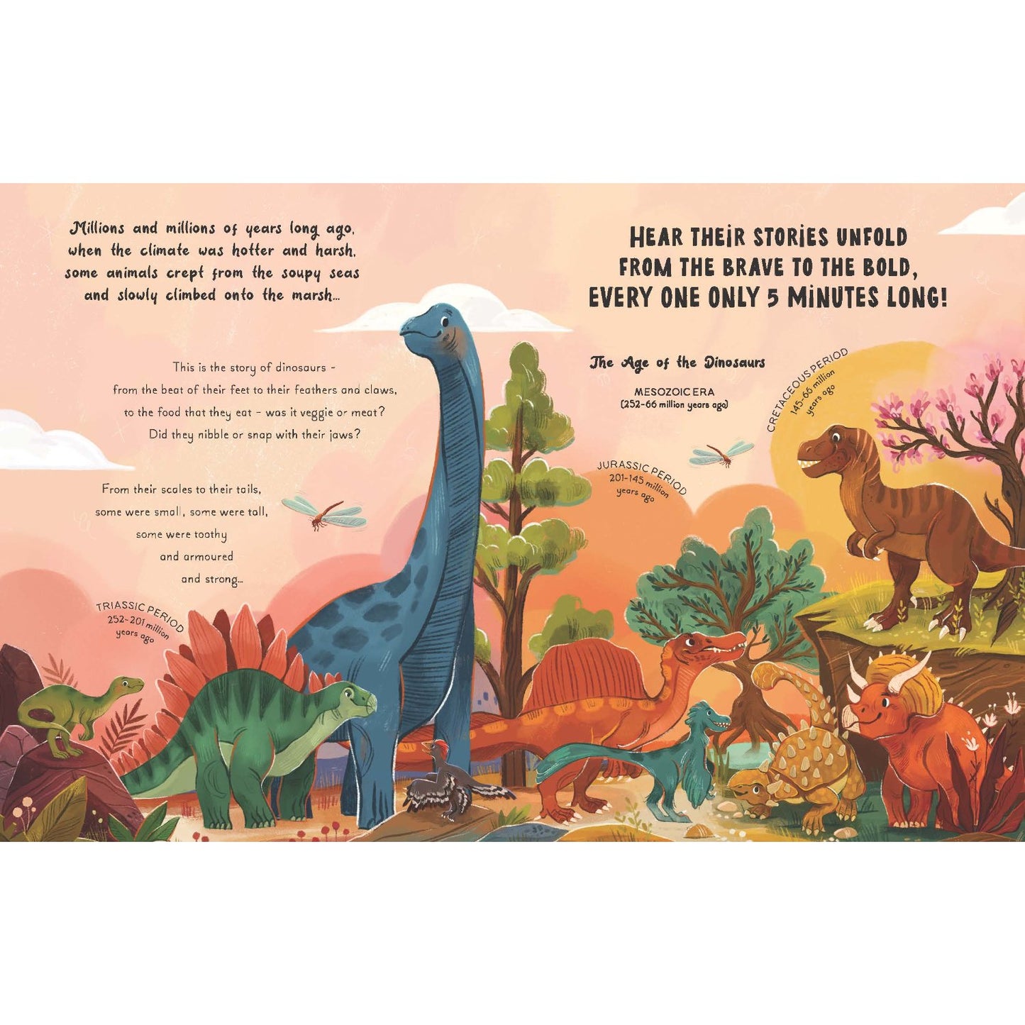 5 Minute Dinosaur Stories | Hardcover | Children's Book on Dinosaurs & Prehistoric Life