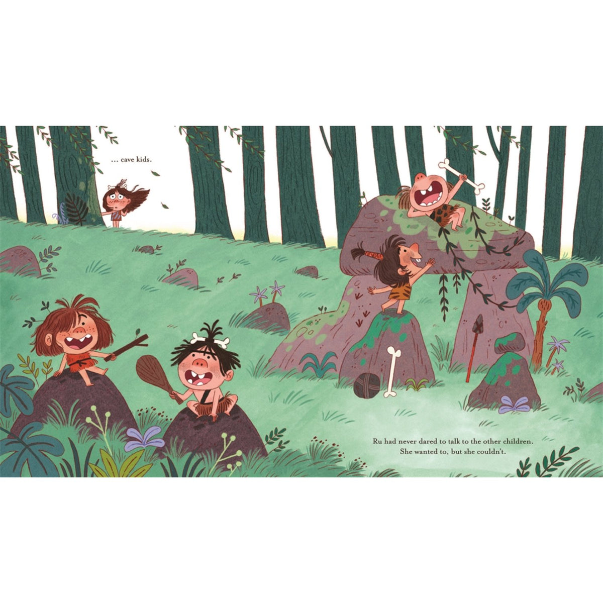 Sample pages (5) from 'Cave Girl' by Ana Duna - preschool paperback