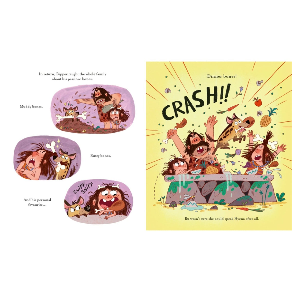 Sample pages (7) from 'Cave Girl' by Ana Duna - preschool paperback