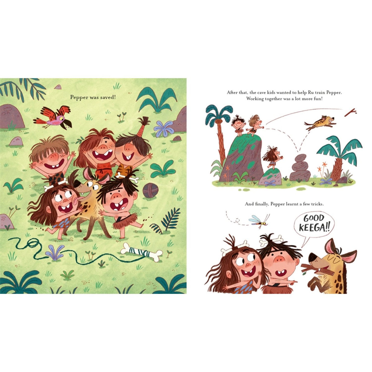 Sample pages (9) from 'Cave Girl' by Ana Duna - preschool paperback