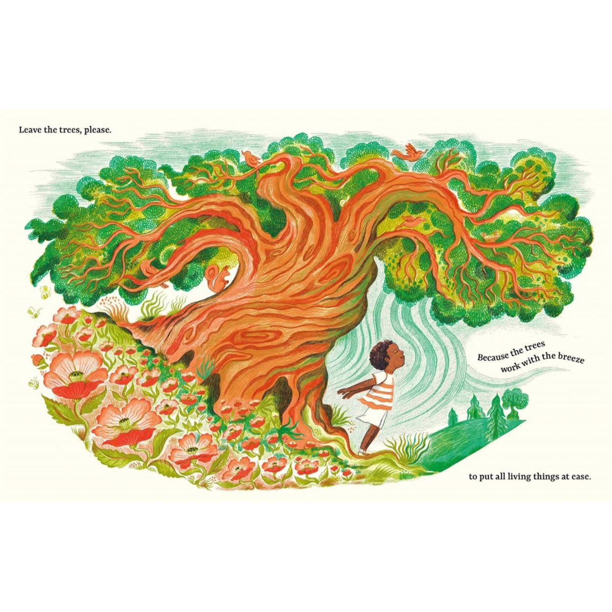 Sample pages (3) from 'Leave the Trees, Please - Highly …' by Benjamin Zephaniah and Melissa Castrillón - preschool paperback