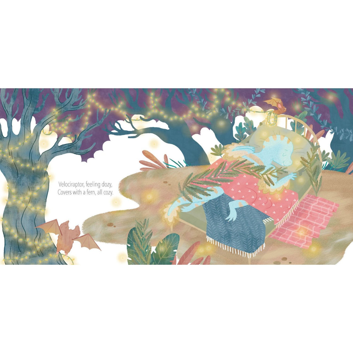 Sample pages (7) from 'Nighty Night, Dinos' by Deborah Holt Williams and Anna Doherty - preschool hardcover