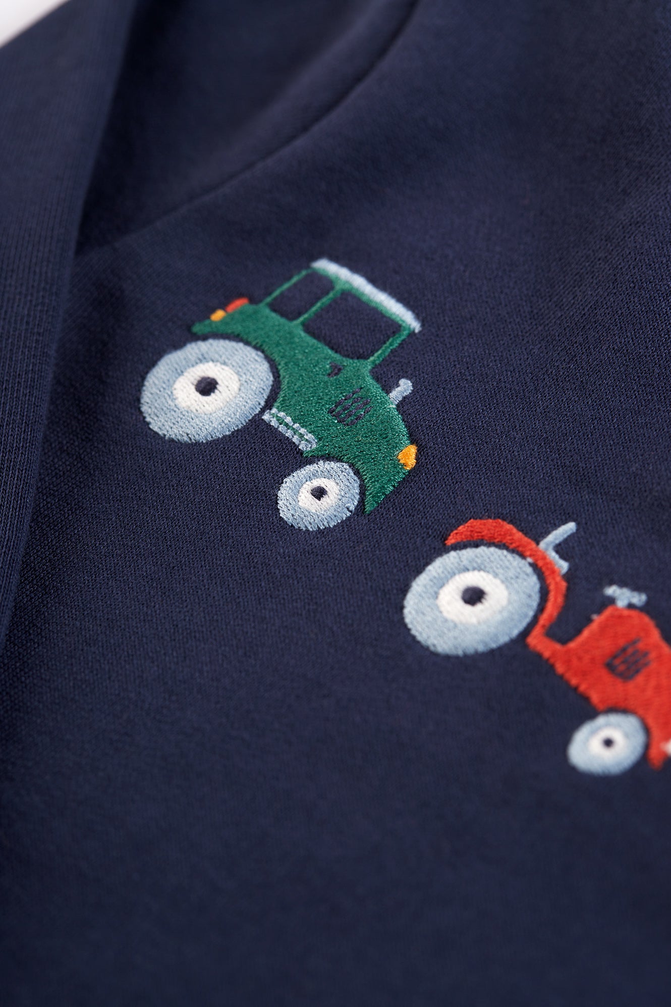 Indigo - Tractors | Switch Easy On Jumper | Long Sleeve Top | GOTS Organic Cotton