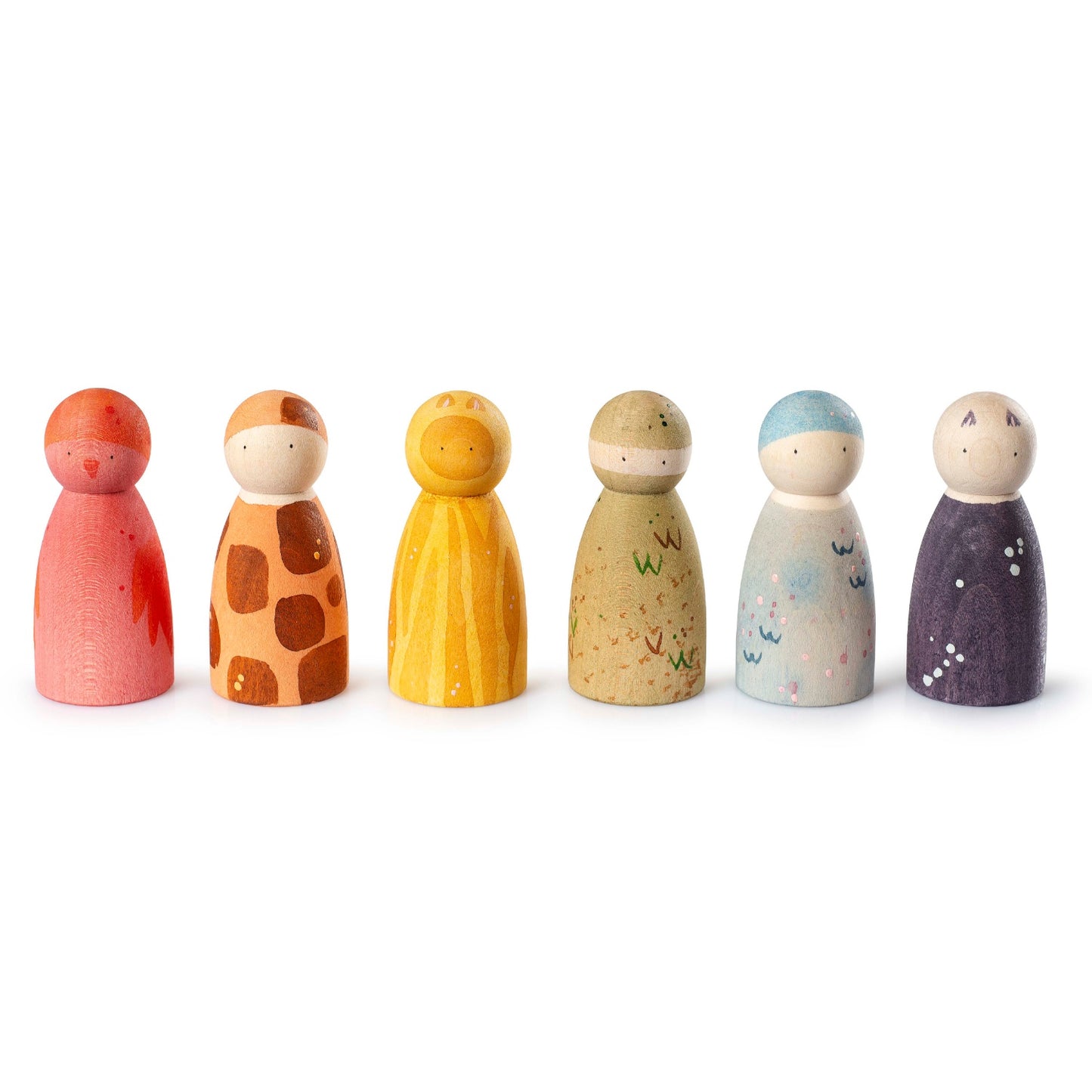 The Animal Crew | Wooden Toys for Kids | Open-Ended Play Set