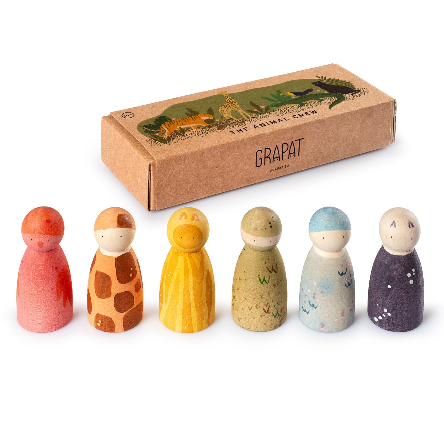 The Animal Crew | Wooden Toys for Kids | Open-Ended Play Set