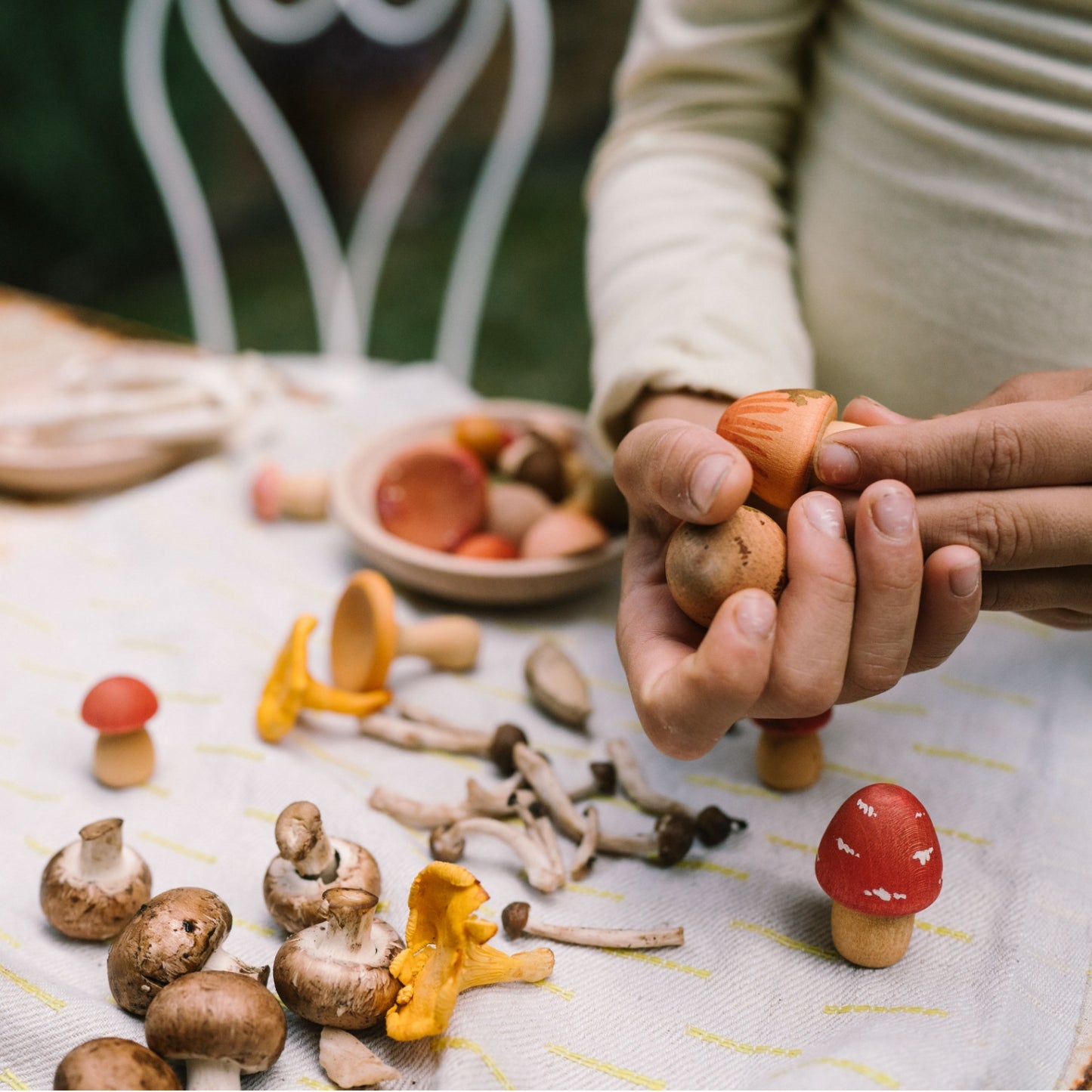 Mushroom Grove | Small World Playset | Wooden Toys for Kids | Open-Ended Play