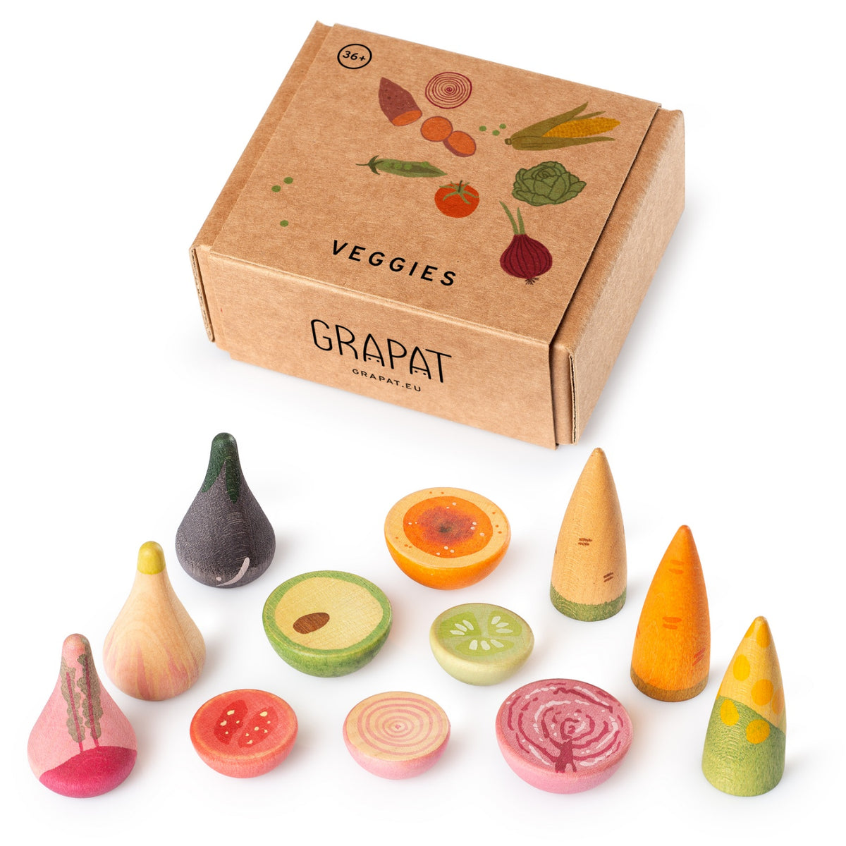Veggies | Wooden Pretend Play Toy for Kids | Open-Ended Play