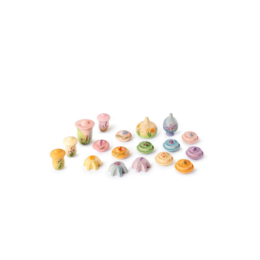 Flower Meadow | Small World Playset | Wooden Toys for Kids | Open-Ended Play