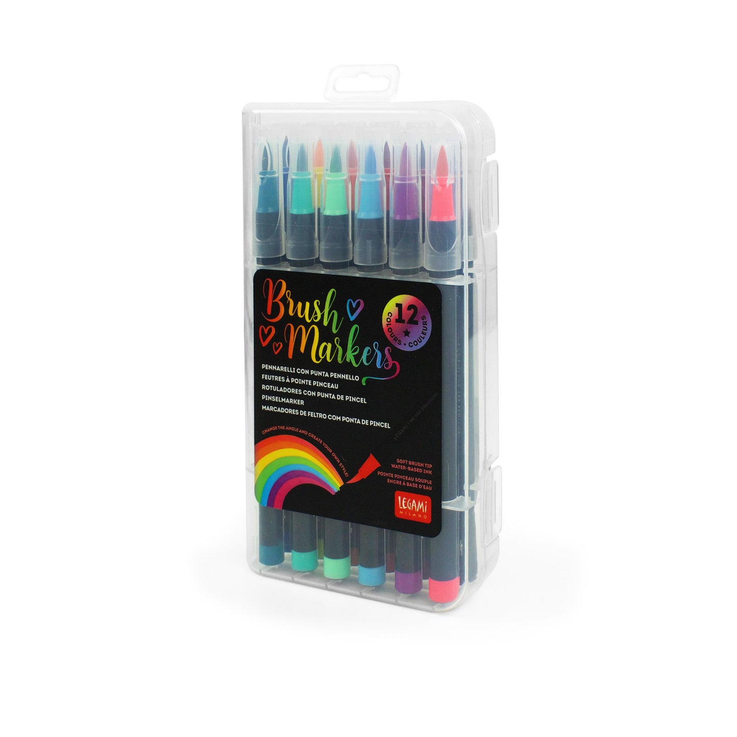 Bright Colours | Set of 12 Brush Markers | Marker Set