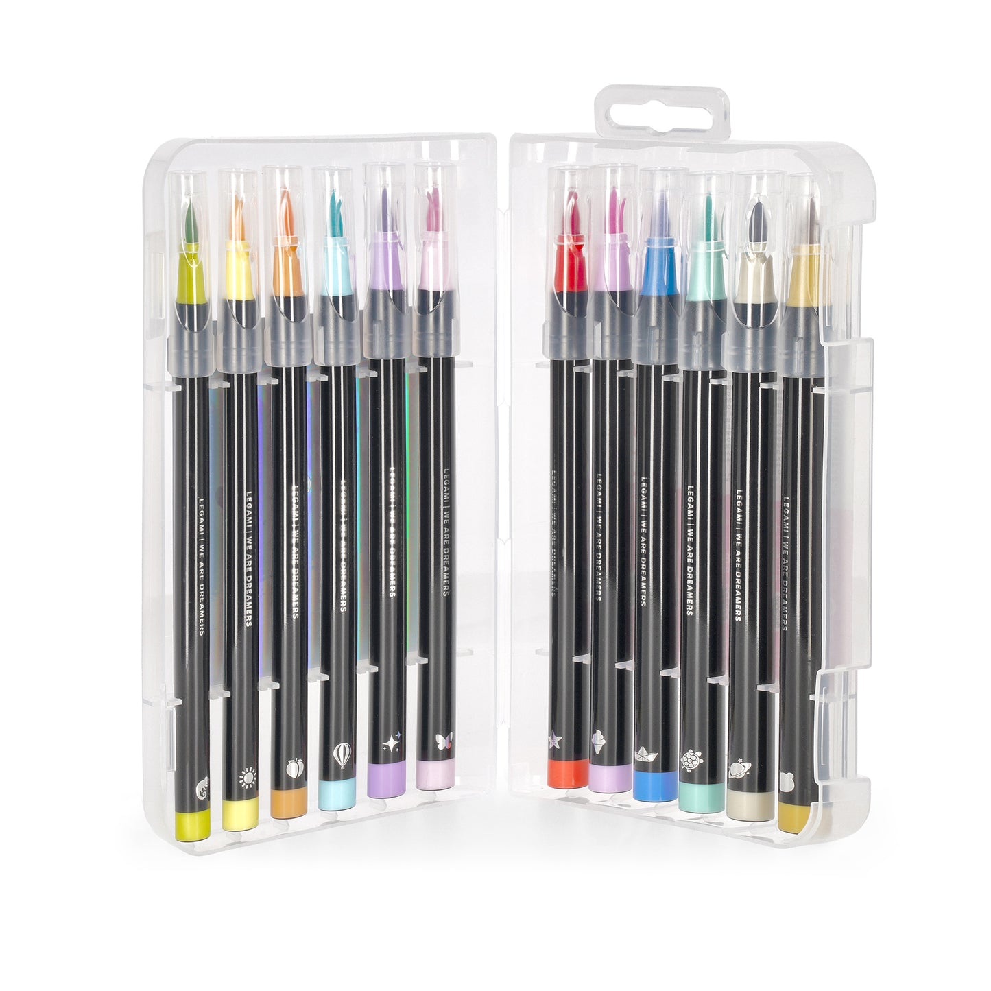 Pastel Colours | Set of 12 Brush Markers | Marker Set