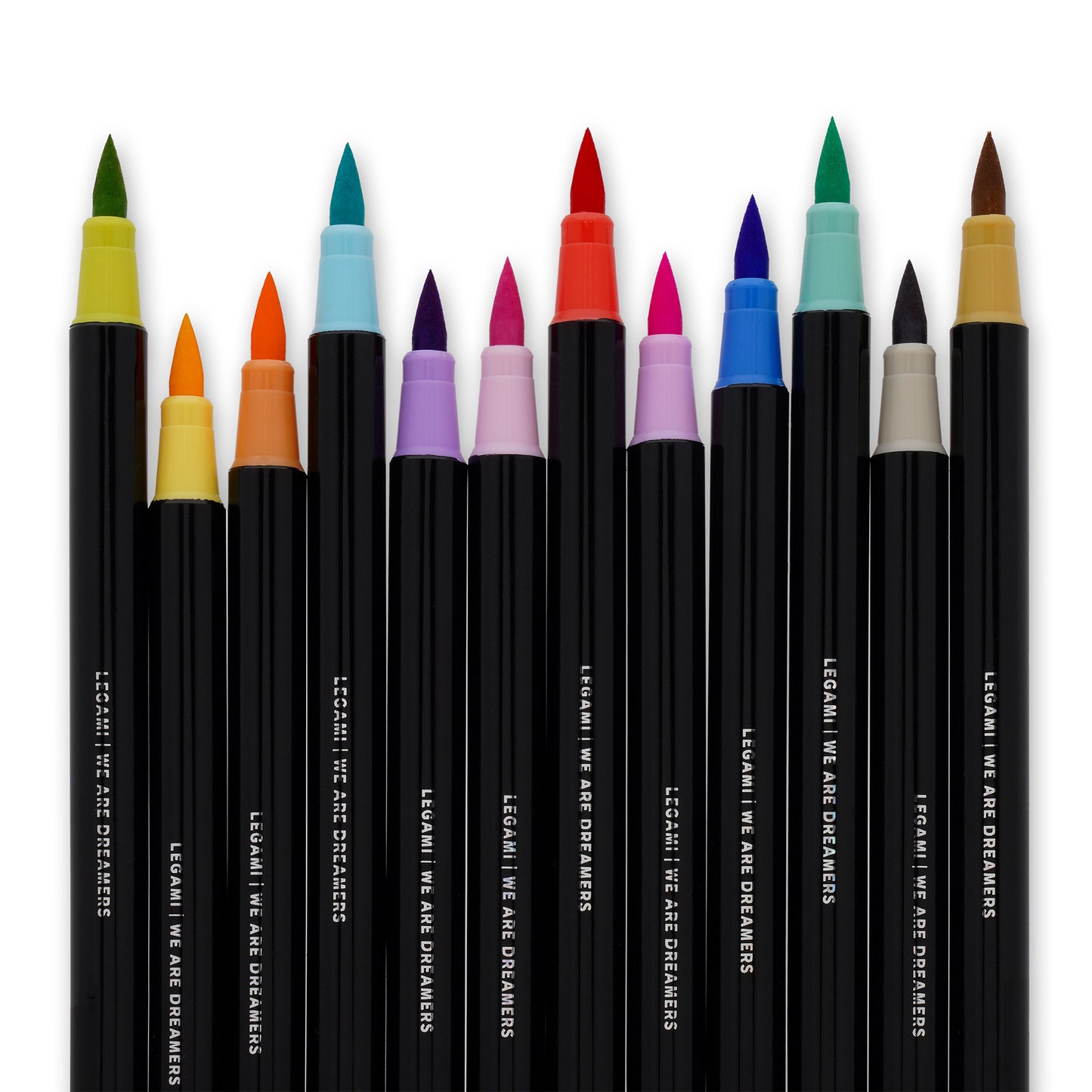 Pastel Colours | Set of 12 Brush Markers | Marker Set