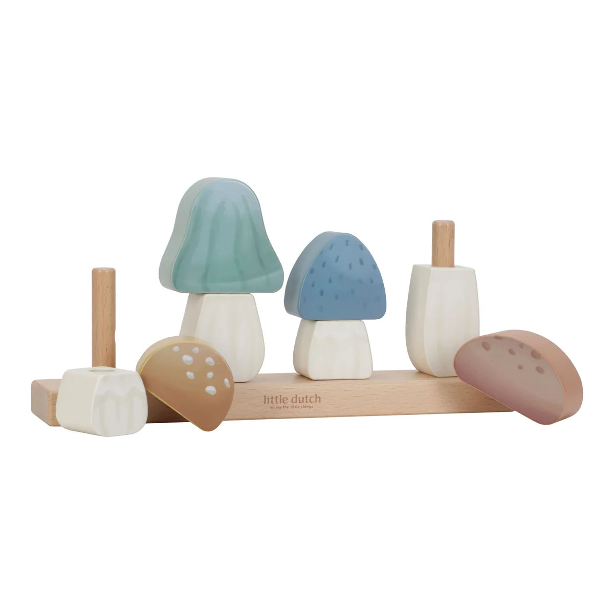 Mushrooms Stacker Forest Friends | Wooden Toy for Creative Play & Nursery Decor