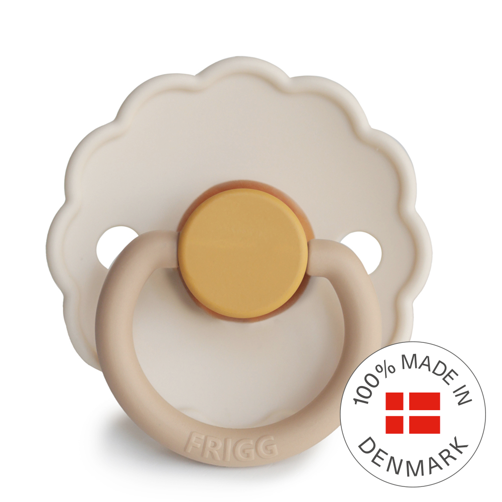 Chamomile | Daisy | Round Latex Pacifier | Made in Denmark