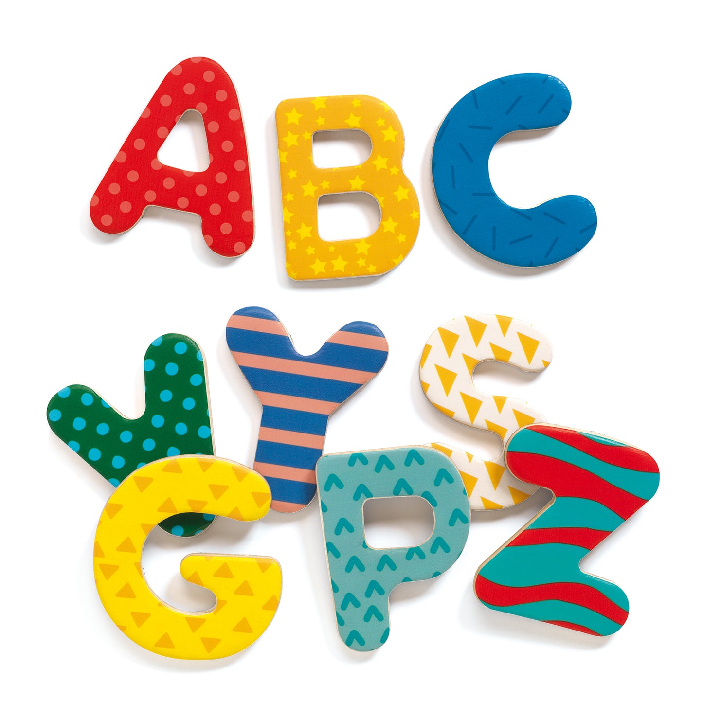 38 Big Letters | Wooden Magnets | Educational Toys For Kids