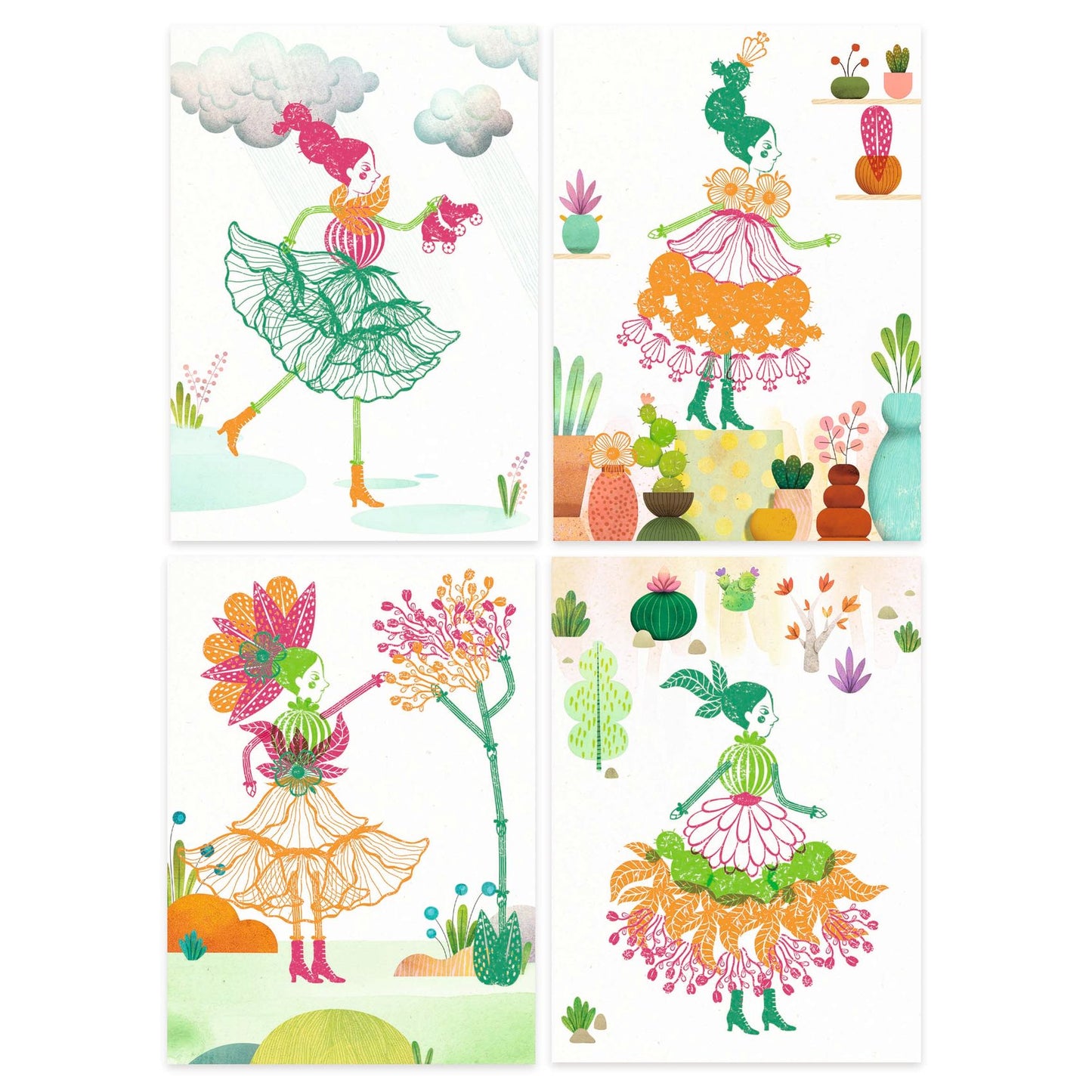 Flower Girls | Creativity Stamp Set for Kids