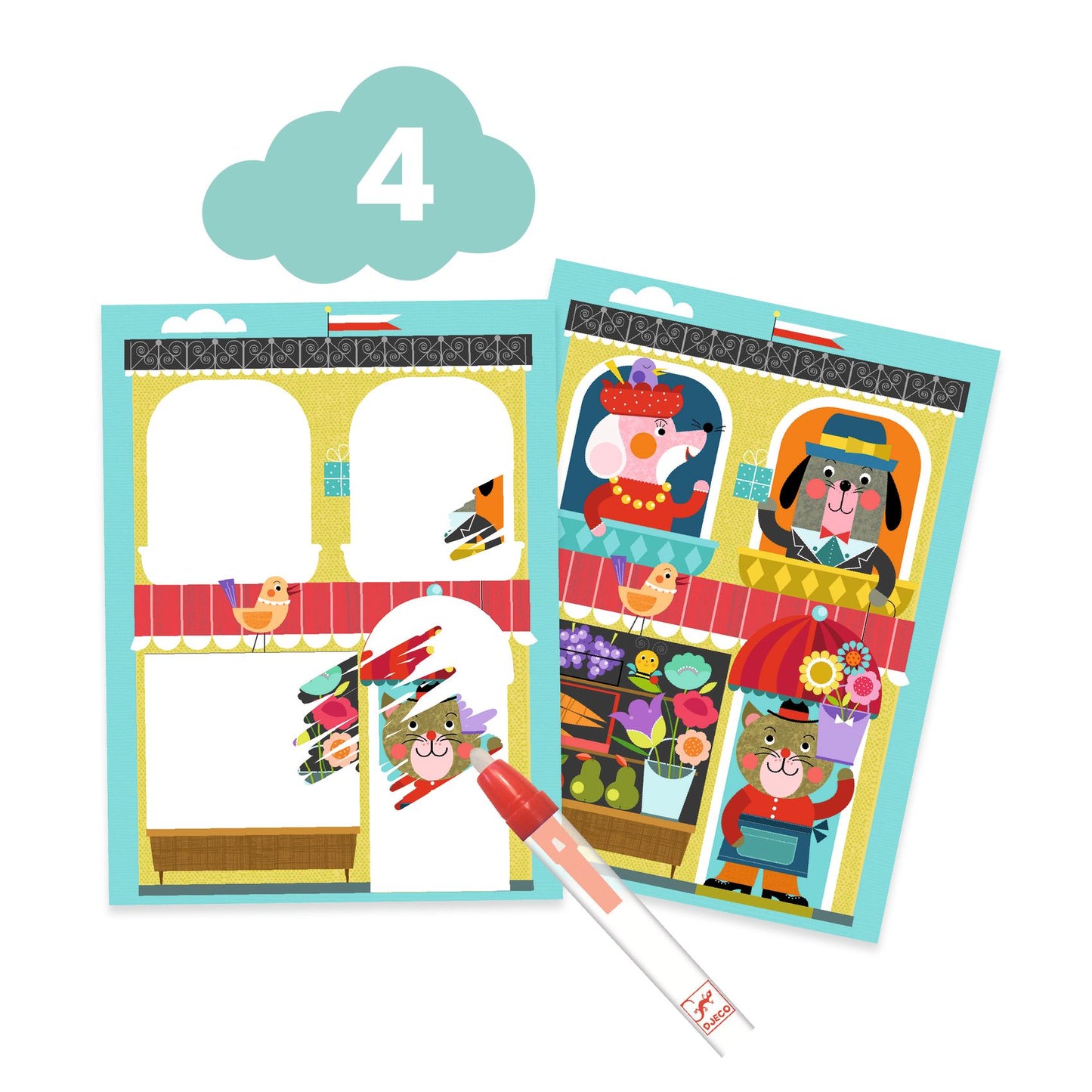 The Cat And His Friends - 6 Crafts Activity Pack | Children's Art & Craft Kits