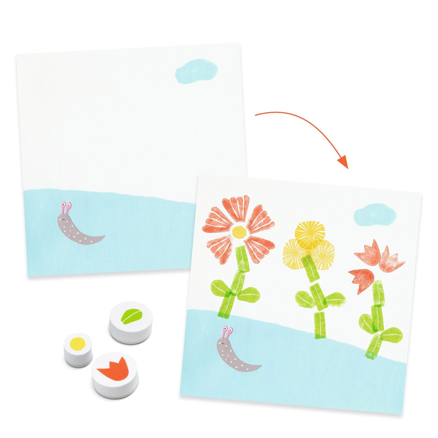 With Flowers | Creativity Stamp Set for Kids