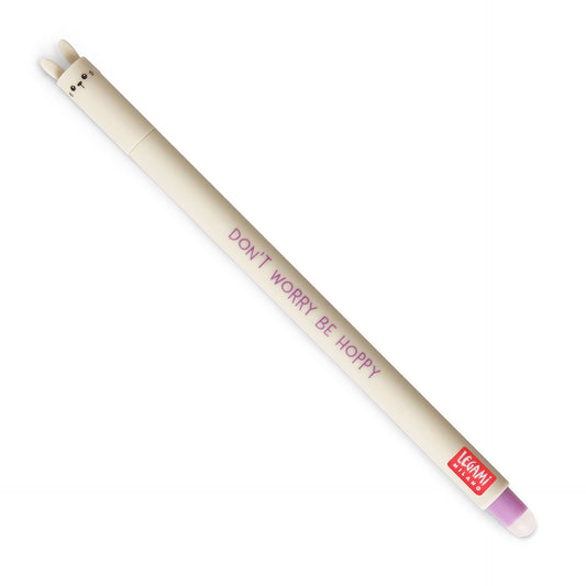 Bunny "Don't Worry Be Hoppy" | Erasable Gel Pen