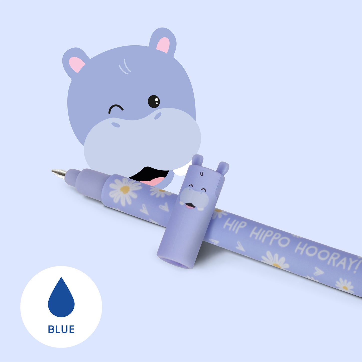 Hippo "Hip Hippo Hooray!" | Erasable Gel Pen