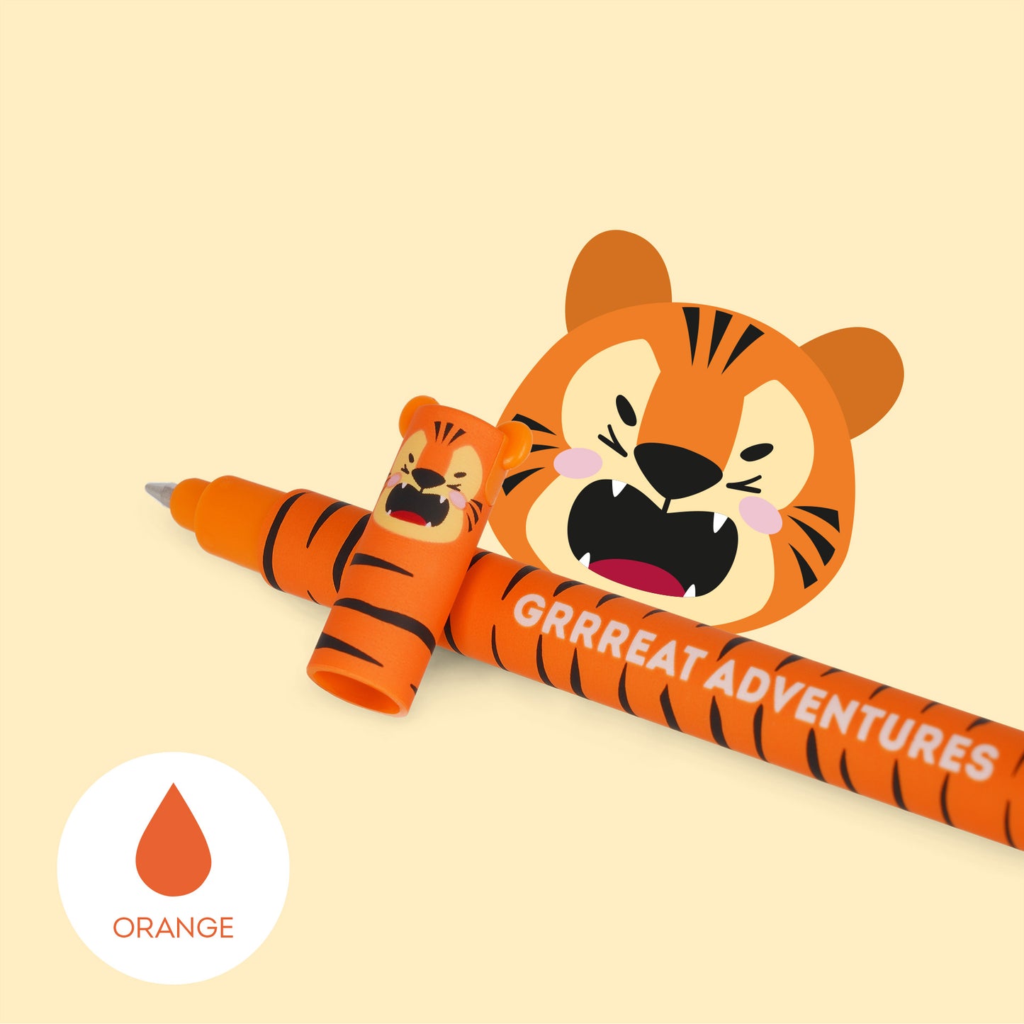 Tiger "Grrreat Adventures" | Erasable Gel Pen