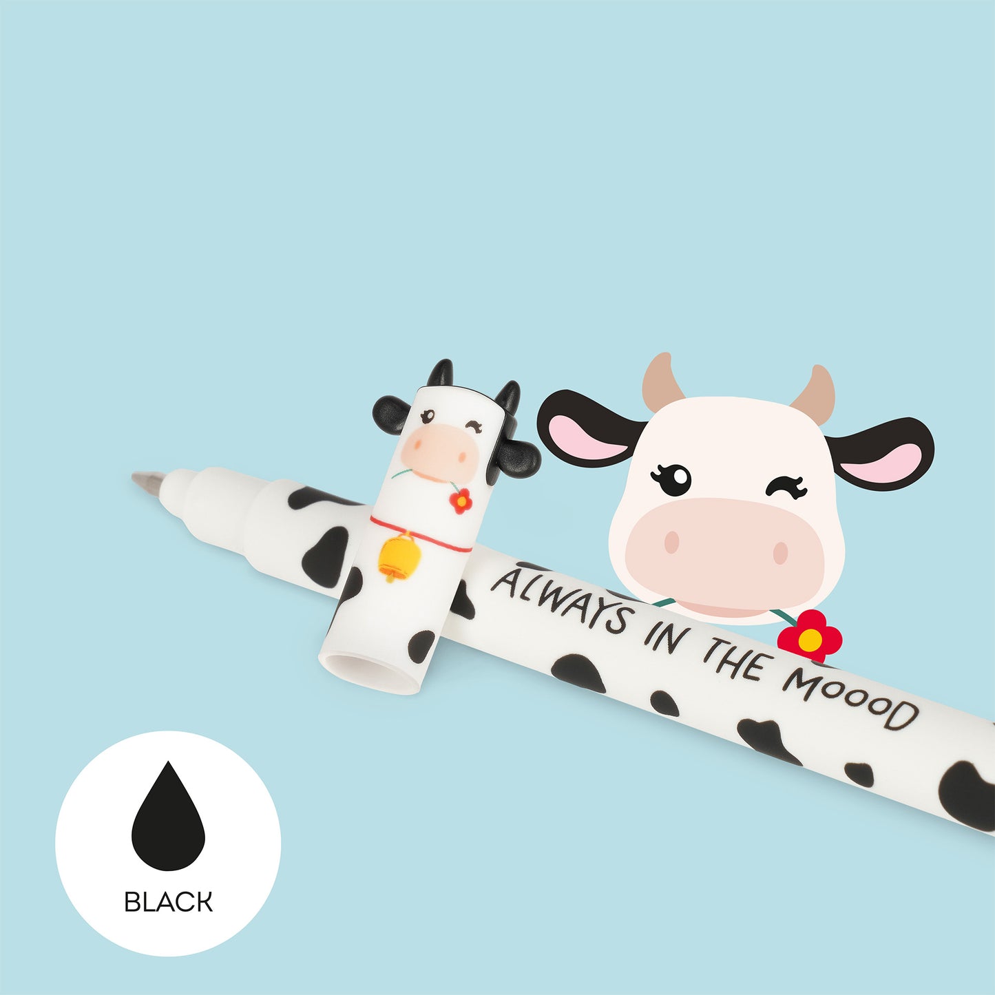 Cow + Piggy + Donkey + Rooster - Farm, Sweet Farm | 4 Erasable Gel Pens