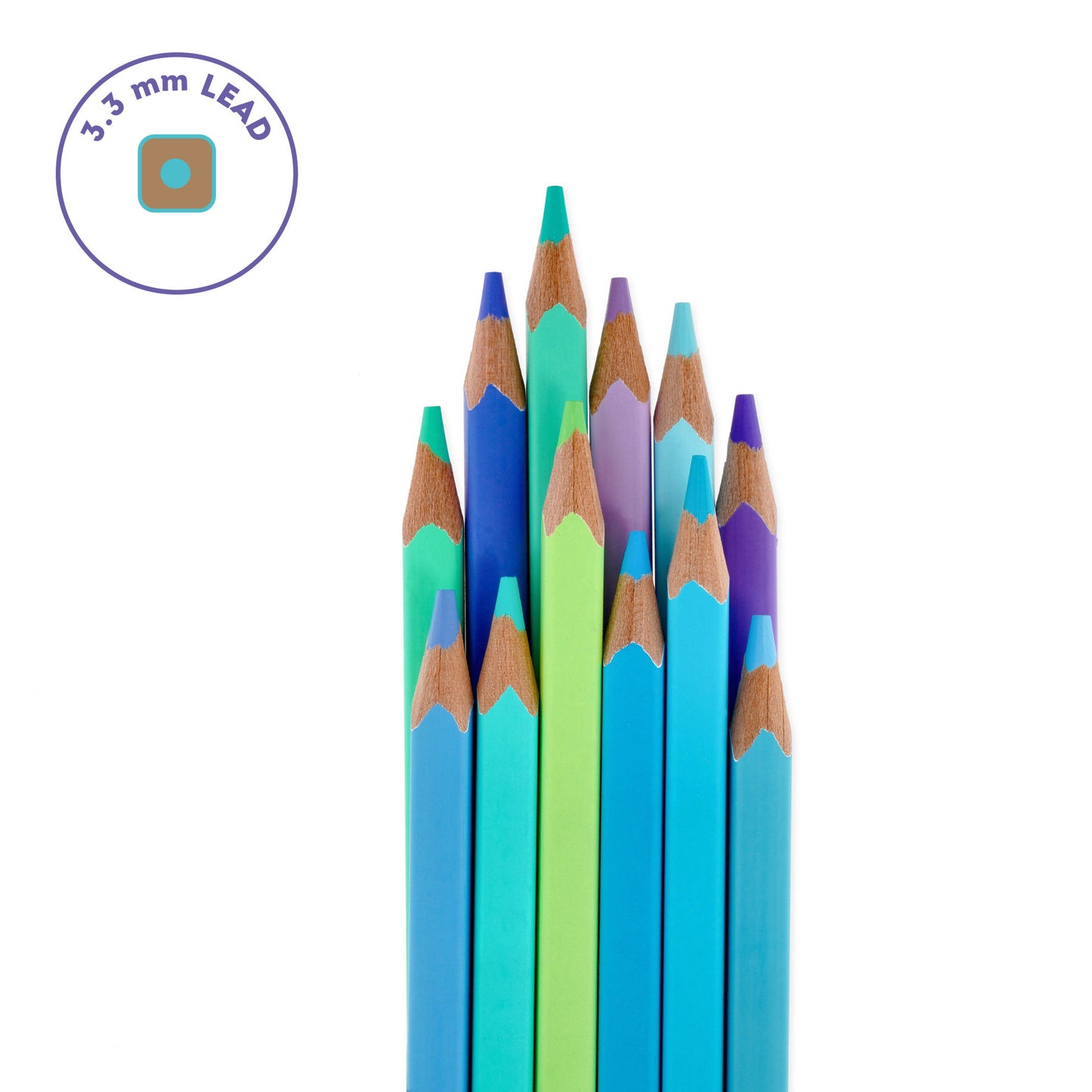 Ocean Palette | 12 Colouring Pencils | Colouring Pencil Set