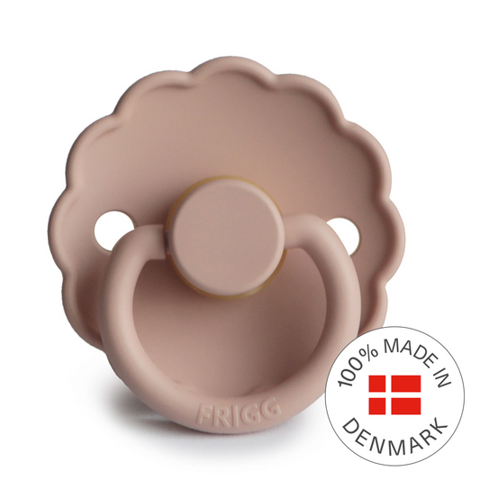 Blush | Daisy | Round Latex Pacifier | Made in Denmark