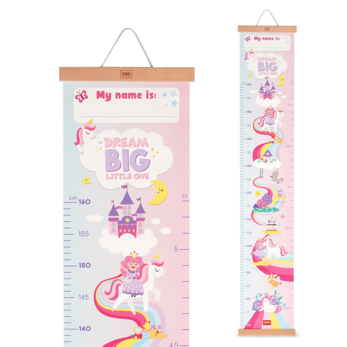 Unicorn | Wall-Hanging Height Chart | Growth Chart
