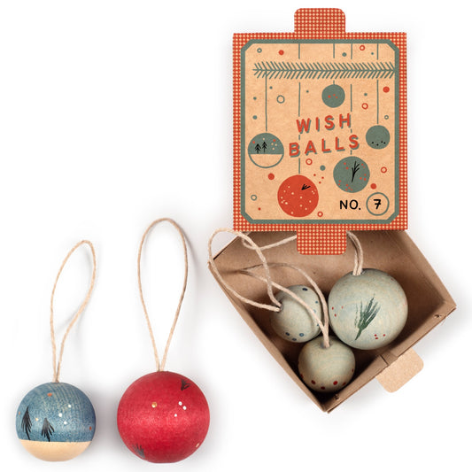 Wish Balls | Grapat Ornaments No. 7 | Wooden Home & Seasonal Decorations