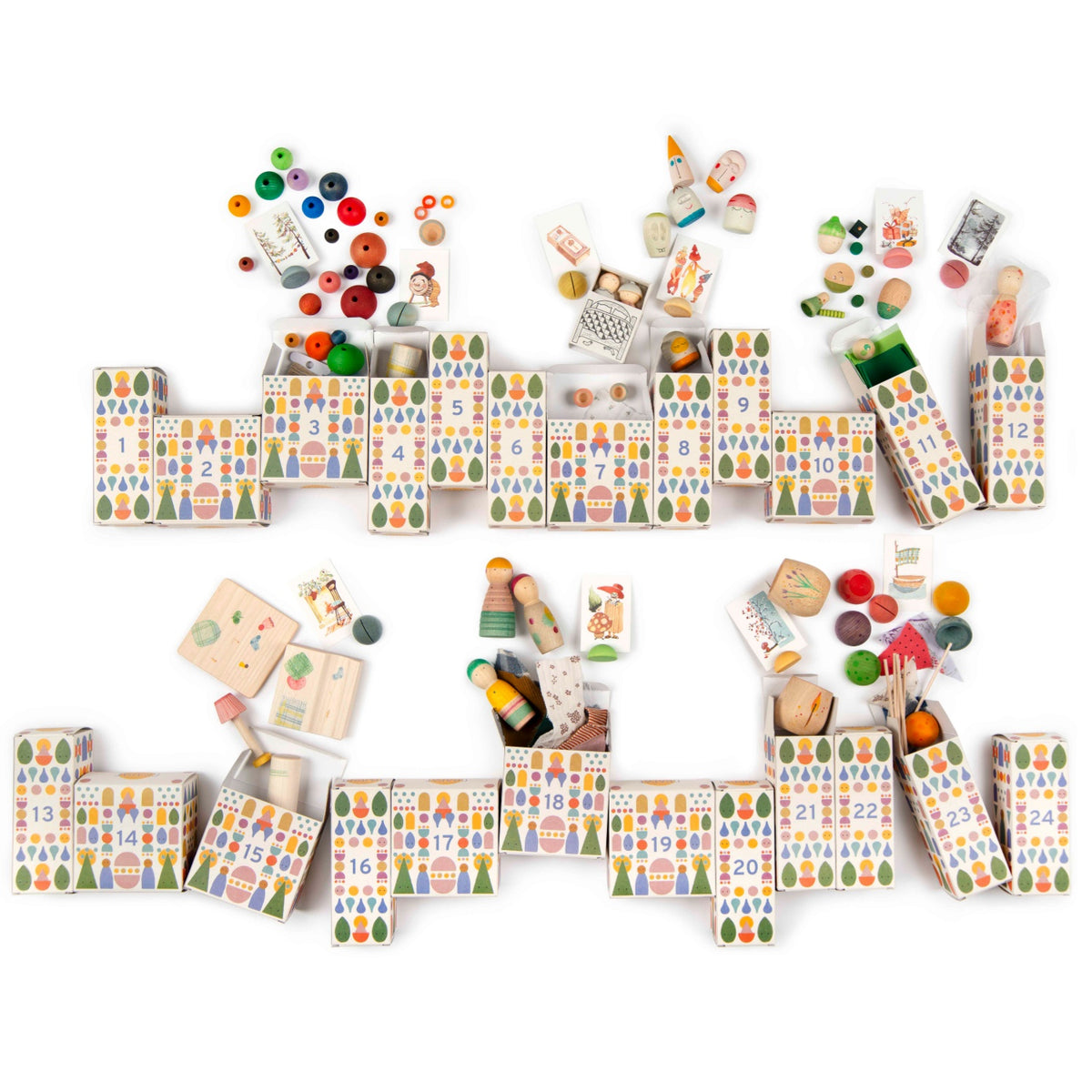 Grapat Advent Calendar 2026 | 24 Surprise Boxes | Wooden Toys for Kids