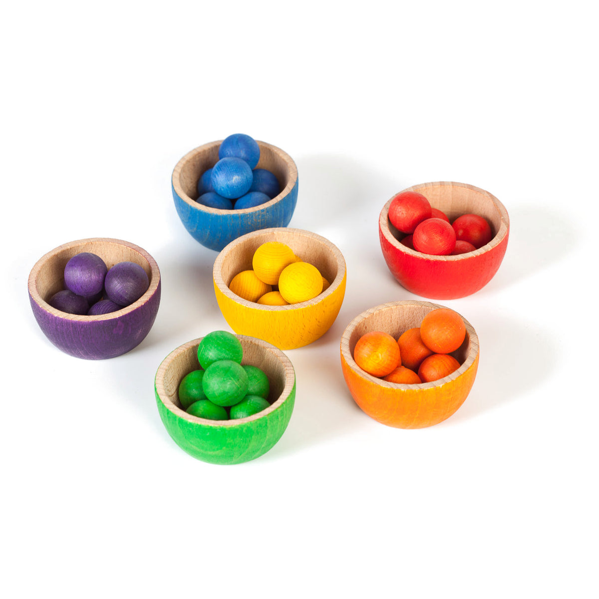 Bowls & Marbles | Wooden Toys for Kids | Open-Ended Play Set