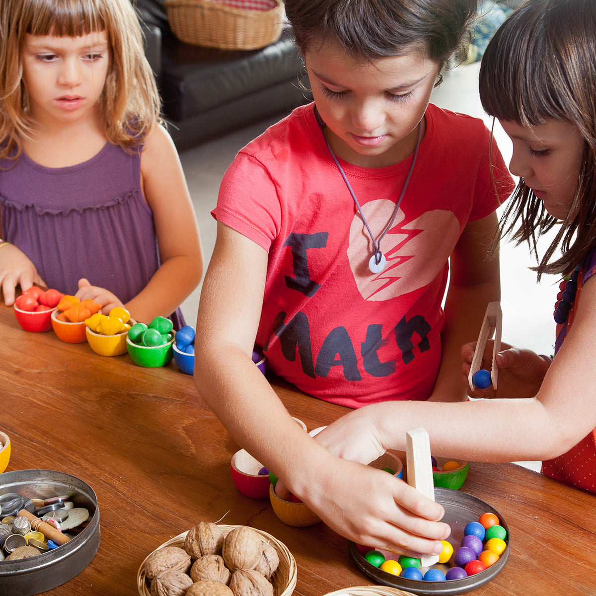 Bowls & Acorns | Wooden Toys for Kids | Open-Ended Play Set