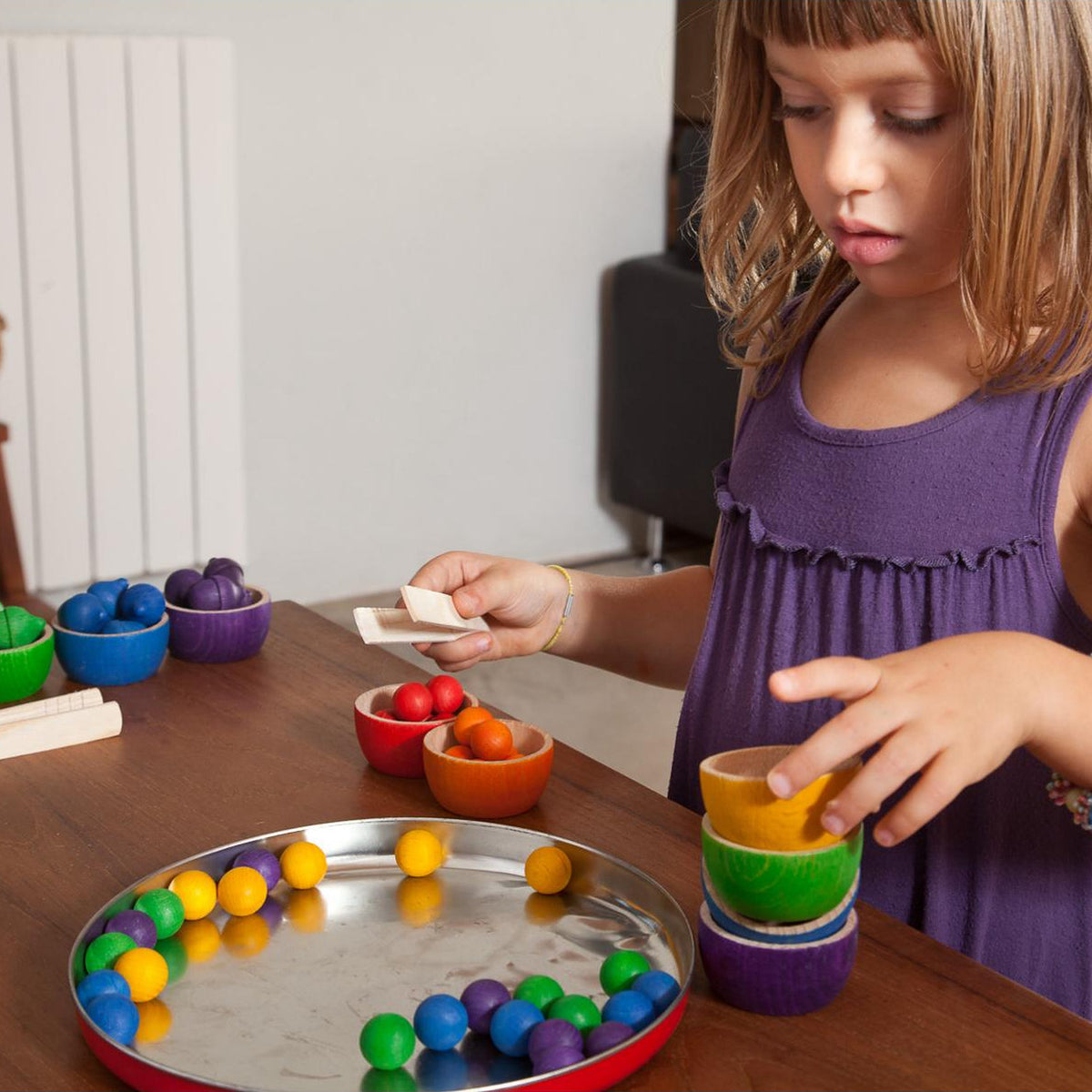 Bowls & Acorns | Wooden Toys for Kids | Open-Ended Play Set