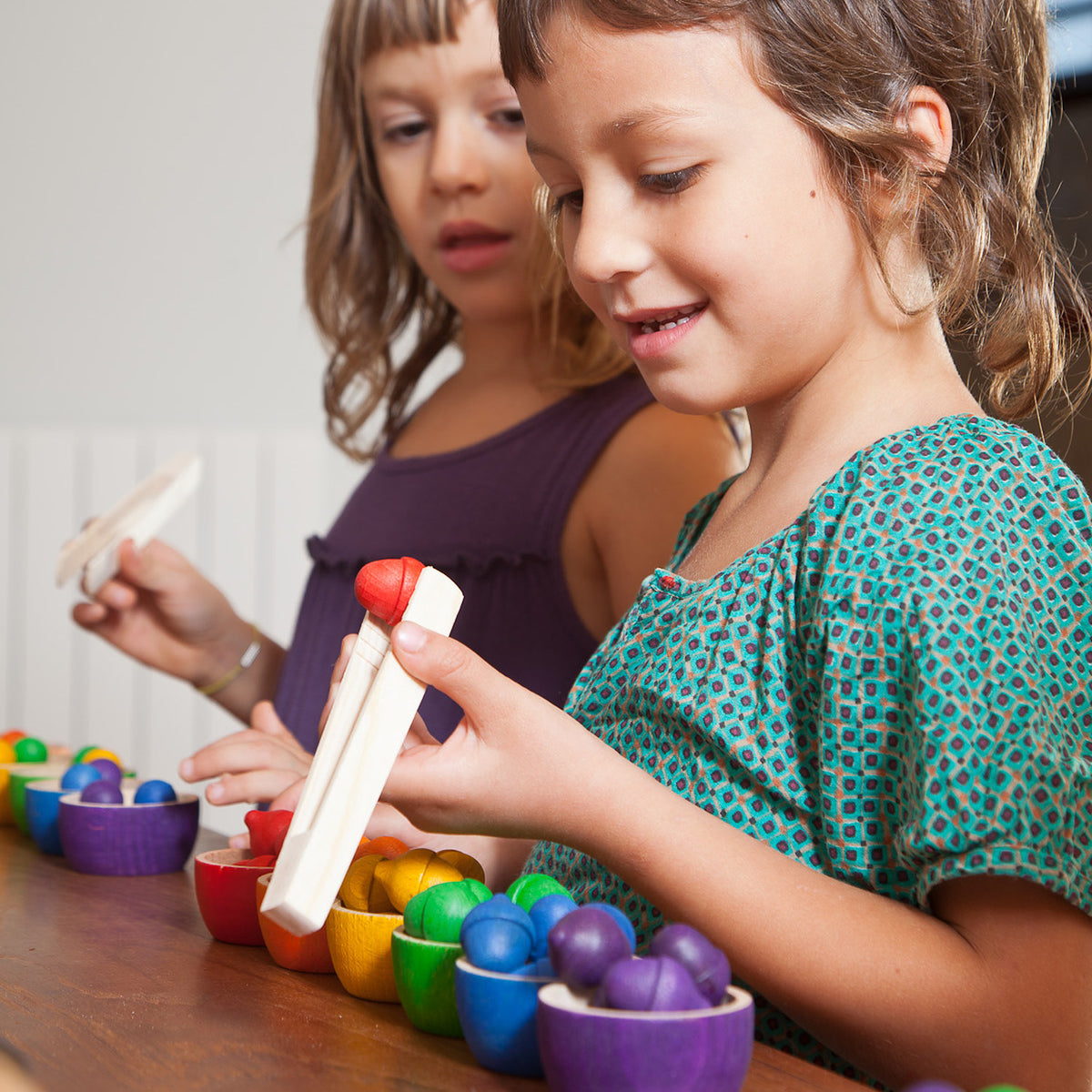 Bowls & Acorns | Wooden Toys for Kids | Open-Ended Play Set