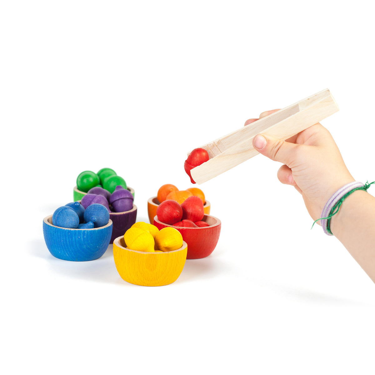 Bowls & Acorns | Wooden Toys for Kids | Open-Ended Play Set