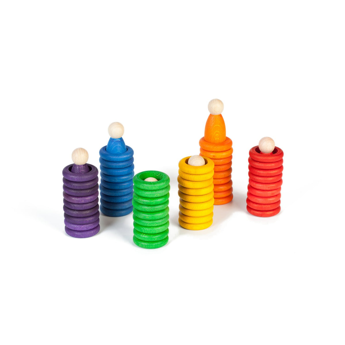 Nins, Rings & Coins | Loose Parts | Wooden Sorting & Stacking Toy
