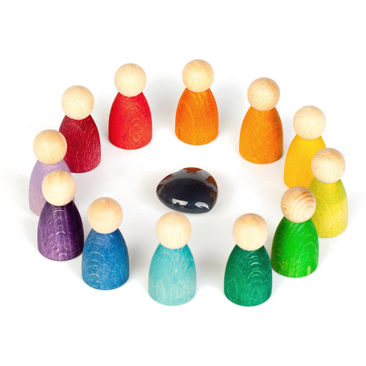 12 Nins® | Wooden Toys for Kids | Open-Ended Play Set
