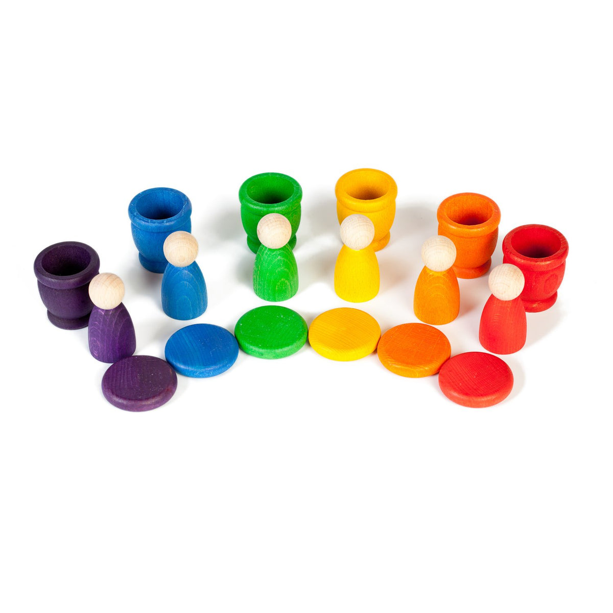 Nins, Mates & Coins | Loose Parts | Wooden Sorting & Stacking Toy