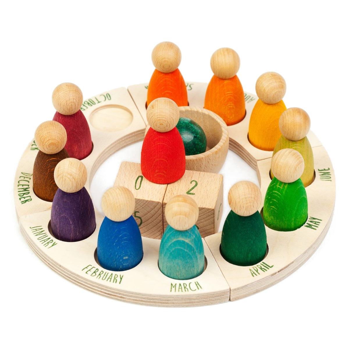 Perpetual Calendar | Wooden Toys for Kids | Open-Ended Play