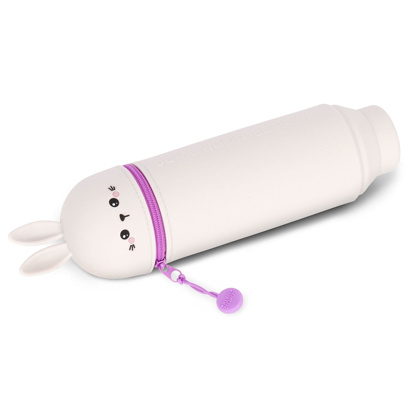 Bunny "Don't Worry Be Hoppy" | 2-In-1 Silicone Pencil Case