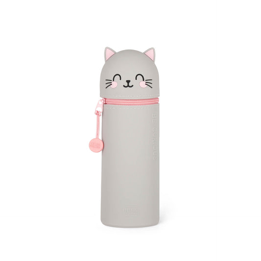 Kitty "Be Curious" | 2-In-1 Silicone Pencil Case
