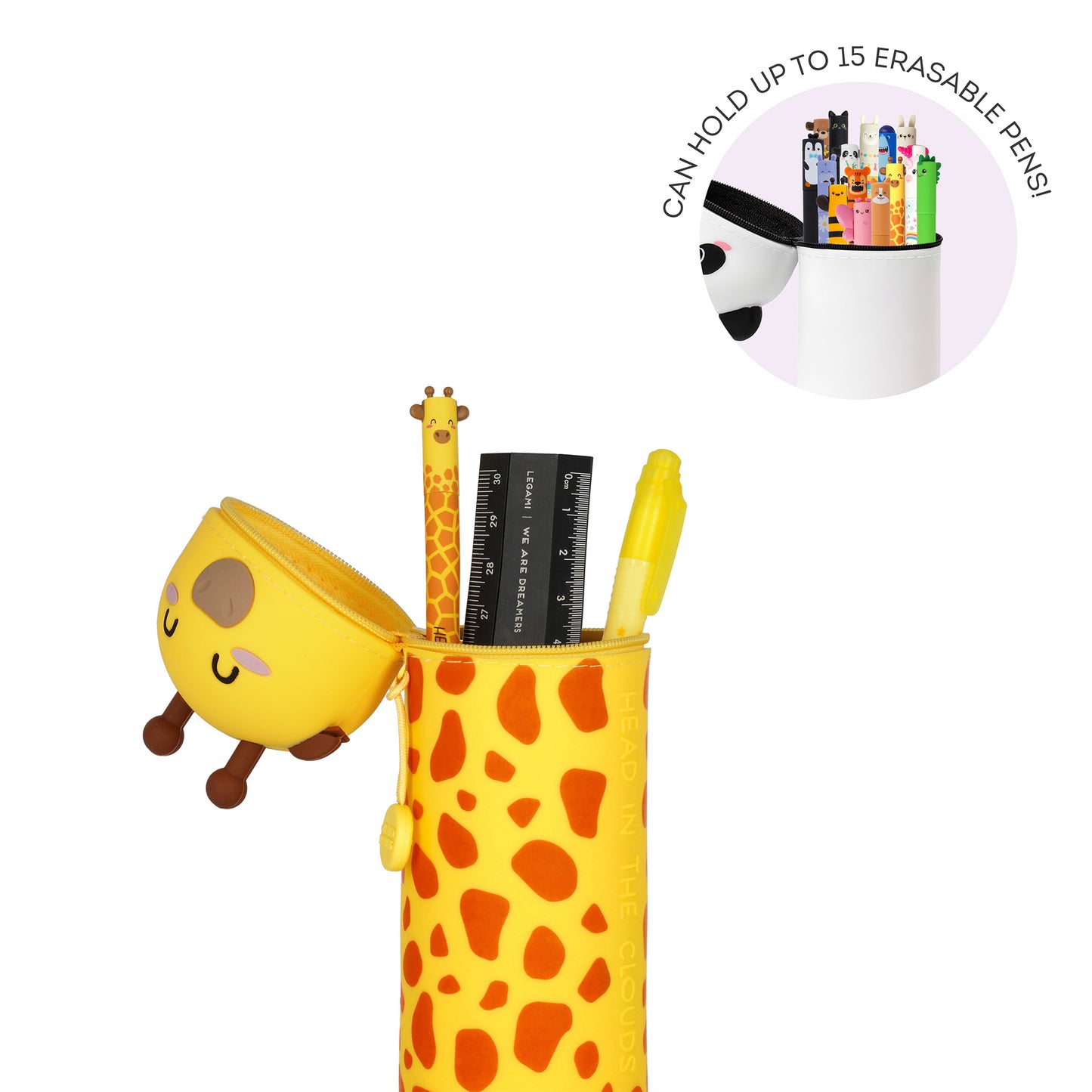 Giraffe "Head In The Clouds" | 2-In-1 Silicone Pencil Case