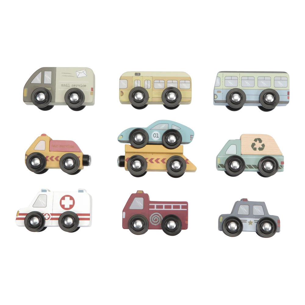 Vehicle Set | Railway Train Extension | Wooden Imaginative Play Toys