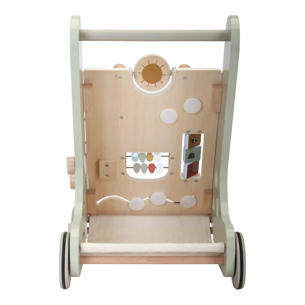 Little Goose Baby Walker | Wooden Push Along Trolley | Wooden Toddler Activity Toy