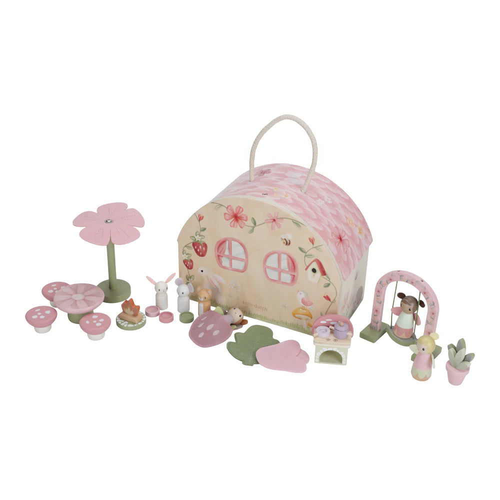 Doll's House Fairy Garden | Wooden Toy Set for Imaginative Play