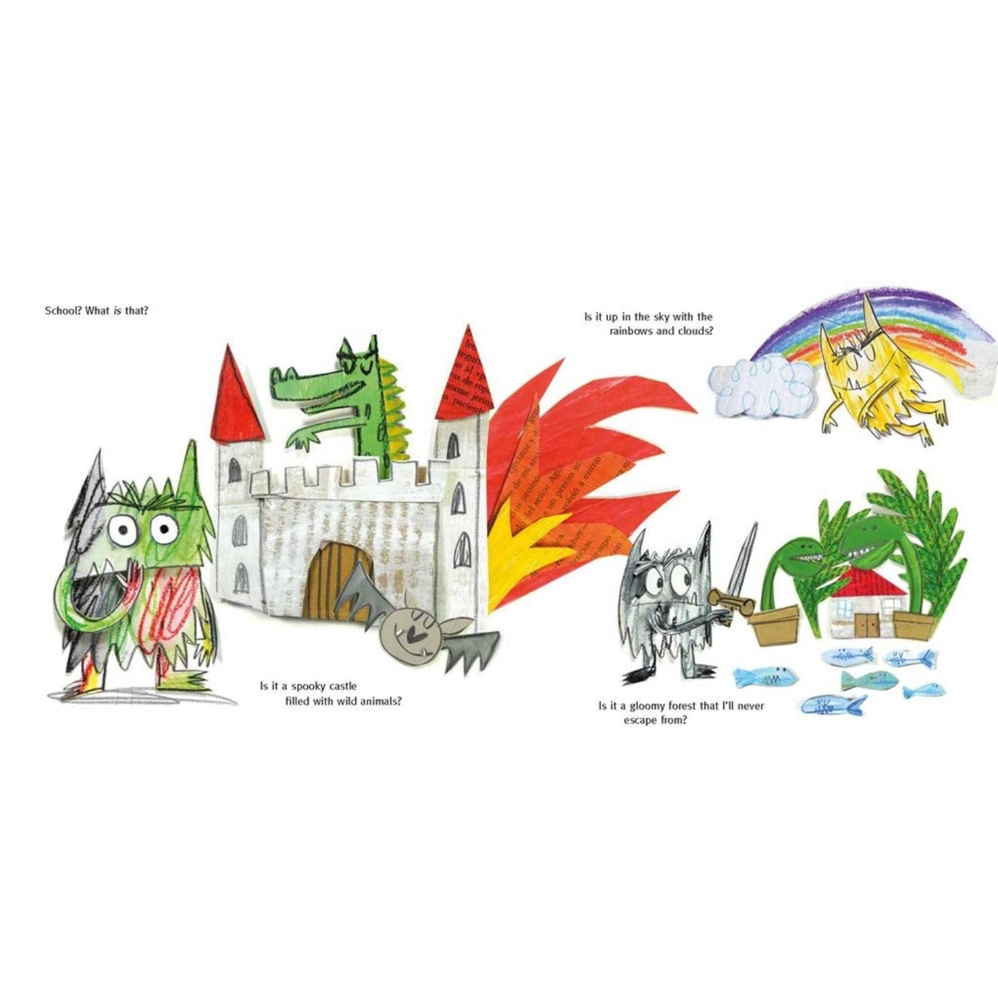 Colour Monster Goes to School - Perfect book to tackle school nerves | Paperback | Children's Book