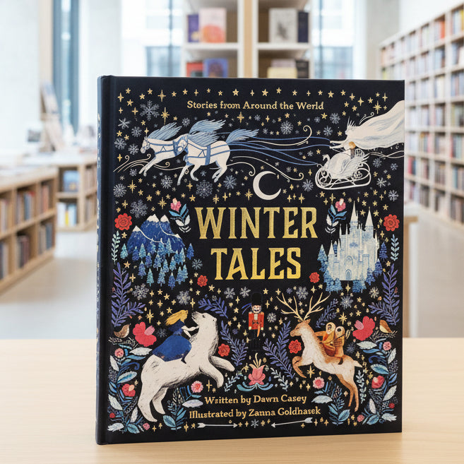 Book titled 'Winter Tales' in the BeoVERDE children's bookshop (Dublin, Ireland)