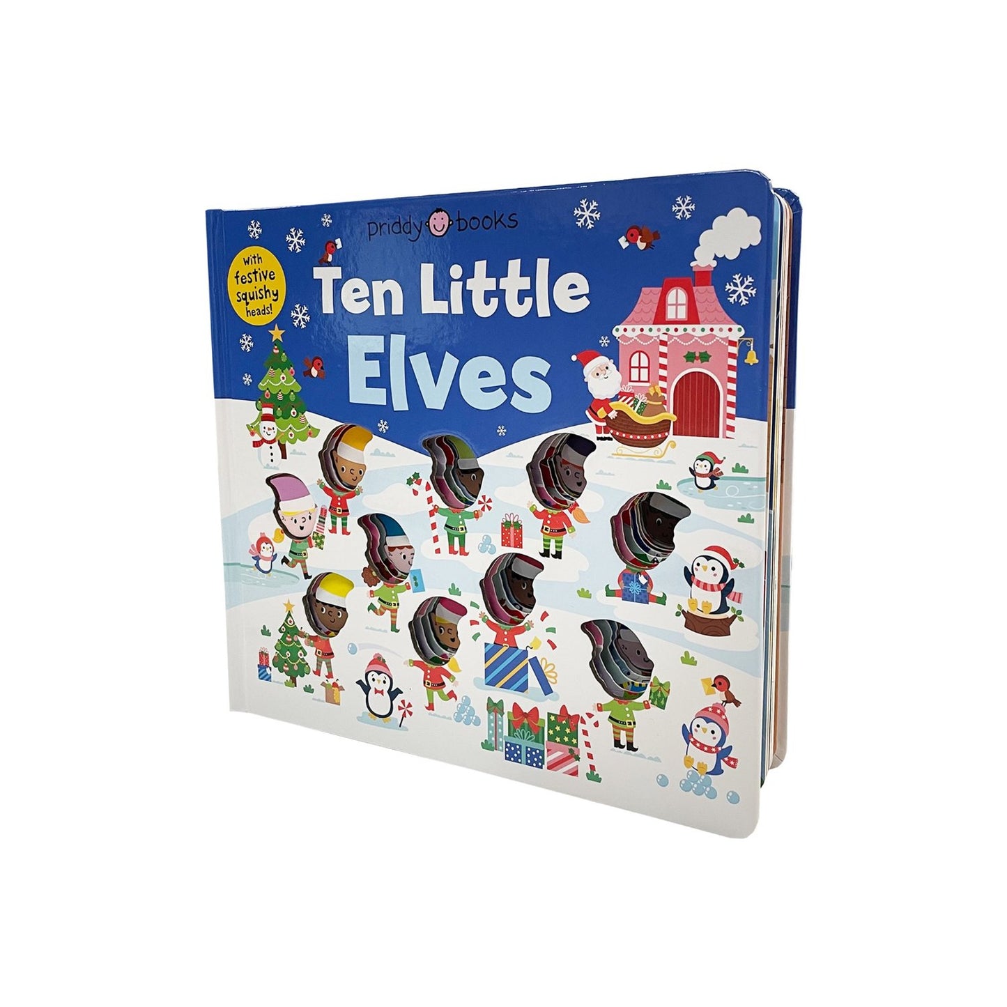 Ten Little Elves - With festive squishy heads! | Interactive Board Book for Toddlers